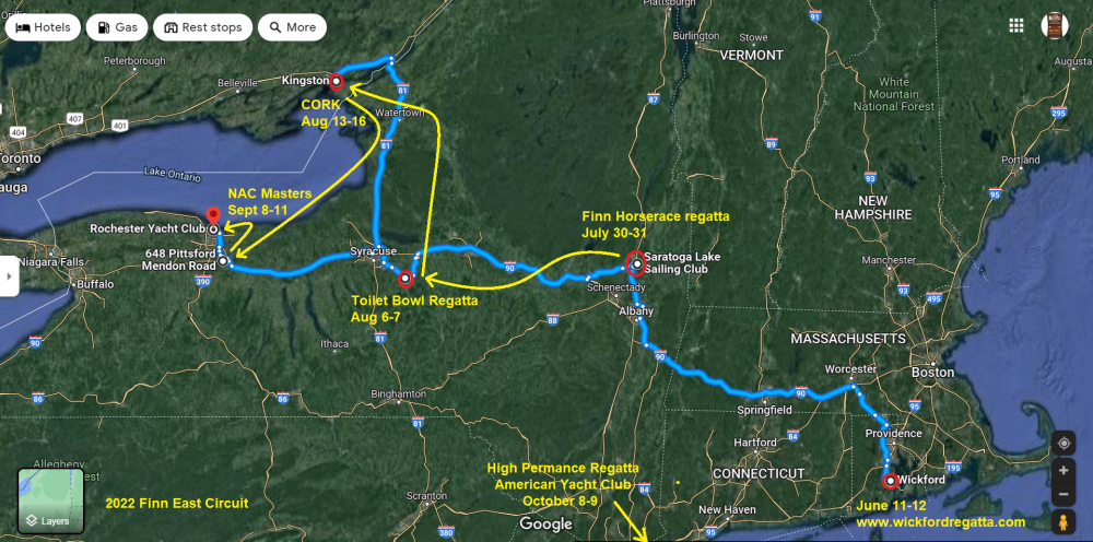 East Coast Finn Regattas